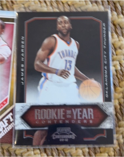 2009-10 Panini Playoff Contenders Rookie of the Year Contenders #6 James Harden — front