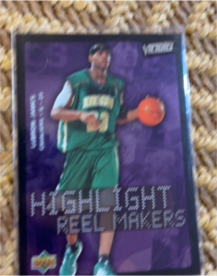 2003-04 Upper Deck Victory #222 LeBron James Highlight Reel Makers — front