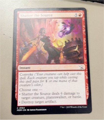 2023 Magic: The Gathering #C165 Shatter the Source — front