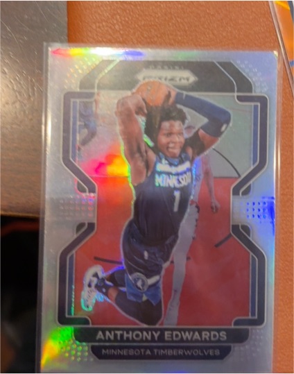 2021 Panini Prizm #37 Anthony Edwards — front
