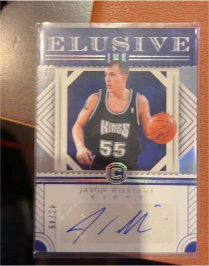 2017-18 Panini Cornerstones #EI-2 Elusive Ink Jason Williams — front