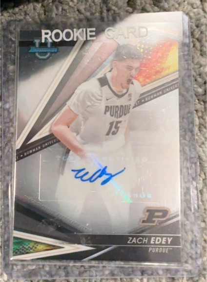 2022-23 Bowman University #BOA-ZE Zach Edey — front