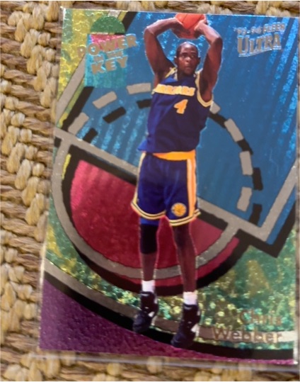 1993-94 Fleer Ultra Power in the Key #9 Chris Webber — front