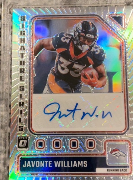 2023 Panini Donruss Optic Signature Series #SS-JW Javonte Williams — front