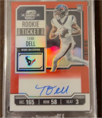 2023 Panini Contenders Optic Rookie Ticket #135 Tank Dell — front