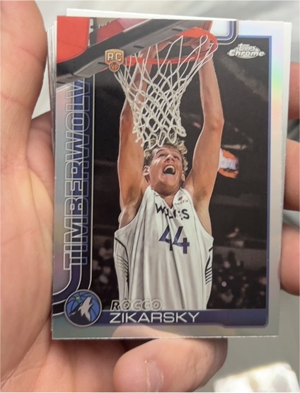 2025-26 Topps Chrome #296 Rocco Zikarsky — front