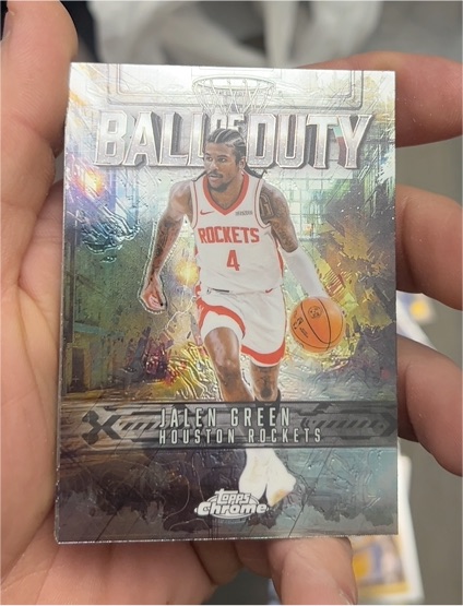 2025-26 Topps Chrome Ball of Duty #BD-8 Jalen Green — front