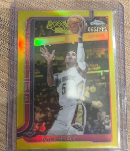 2025-26 Topps Chrome #186 Dejounte Murray — front