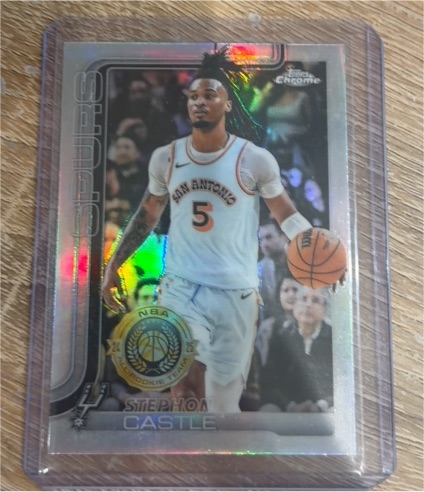 2025-26 Topps Chrome #228 Stephon Castle — front