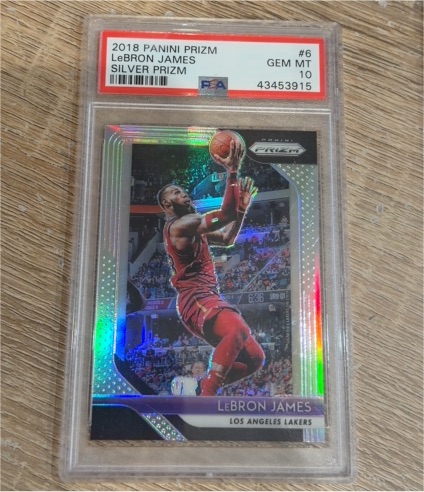 2018 Panini Prizm #6 LeBron James Silver Prizm — front