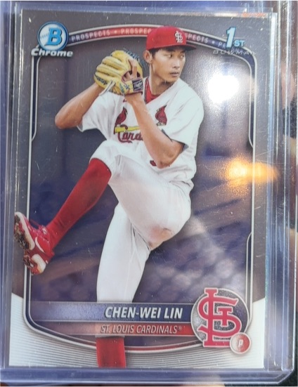 2025 Bowman Chrome #BCP-141 Chen-Wei Lin — front