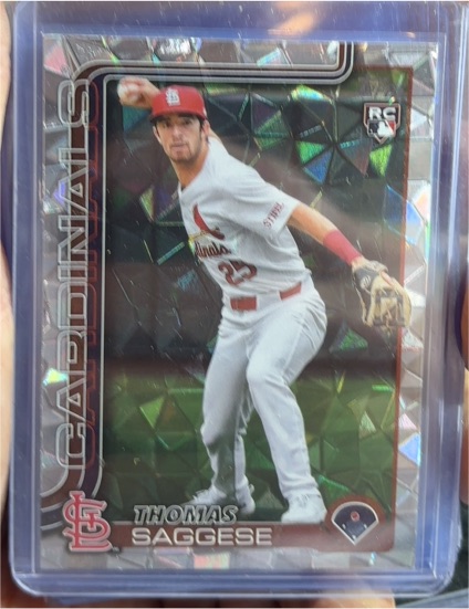 2025 Topps Chrome #87 Thomas Saggese — front