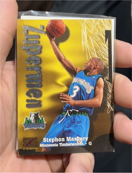 1997-98 SkyBox Z-Force #200 Stephon Marbury — front