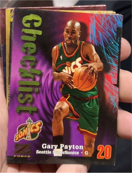 1997-98 SkyBox Z-Force #210 Gary Payton — front
