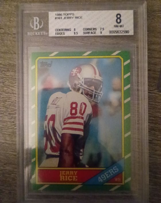 1986 Topps #161 Jerry Rice — front