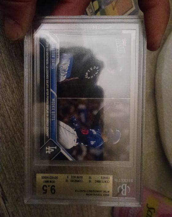 2023 Topps Now #736 LeBron James / Mookie Betts — front