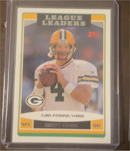 2006 Topps #286 Brett Favre League Leaders — front