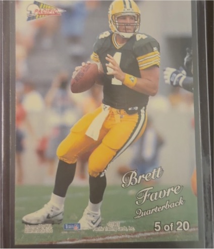 1993 Pacific #5 Brett Favre — front