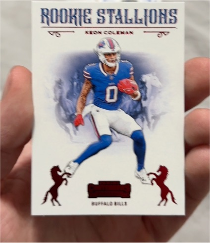 2024 Panini Contenders Rookie Stallions #19 Keon Coleman — front