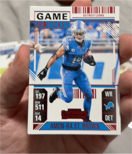 2024 Panini Contenders Game Ticket #33 Amon-Ra St. Brown — front