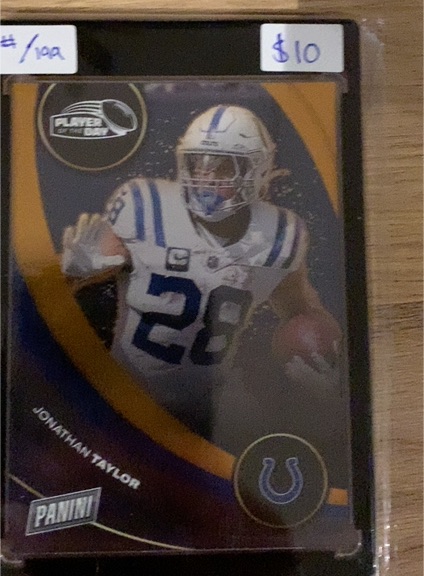 2024 Panini Player of the Day #30 Jonathan Taylor — front