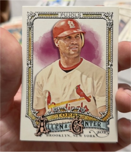 2025 Topps Allen & Ginter #1 Albert Pujols — front