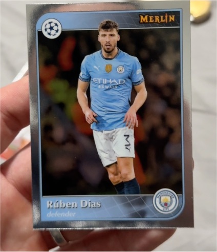 2024-25 Topps Merlin UEFA Club Competitions #3 Rúben Dias — front