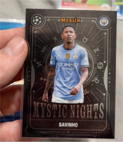 2024-25 Topps Merlin UEFA Mystic Nights #MN-13 Savinho — front