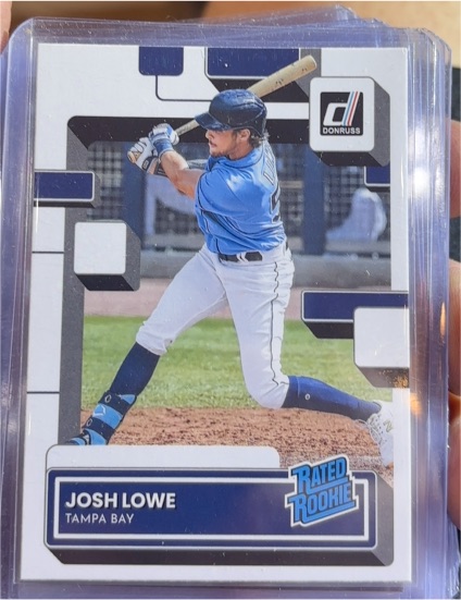 2022 Donruss #55 Josh Lowe Rated Rookie — front