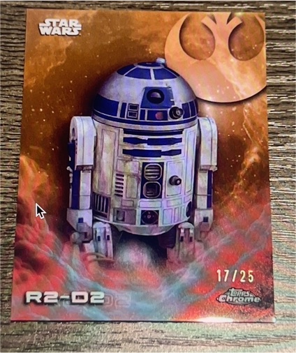2025 Topps Chrome Star Wars #17/25 R2-D2 — front