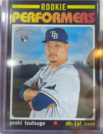 2020 Topps Heritage High Number Rookie Performers #RP-7 Yoshi Tsutsugo — front