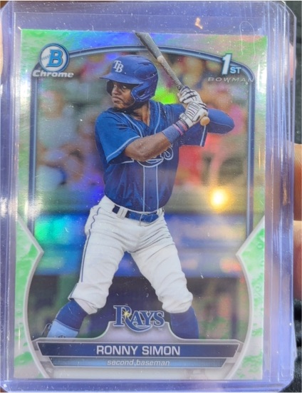 2023 Bowman Chrome #BCP-112 Ronny Simon — front