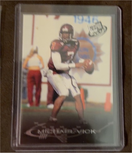 2001 Press Pass #1 Michael Vick — front