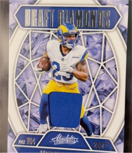 2025 Panini Absolute #DDJ-KWI Kyren Williams Draft Diamonds — front