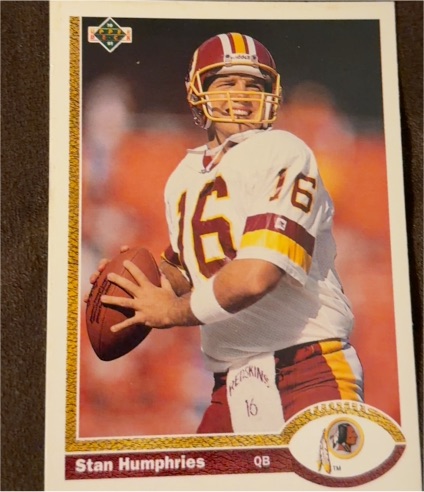 1991 Upper Deck #665 Stan Humphries — front