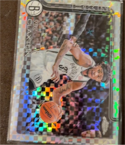 2025-26 Topps Chrome #27 Nic Claxton X-Fractor — front