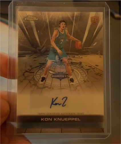 2025-26 Topps Chrome #TAUR2-KK Kon Knueppel Autograph Issue Rookies — front