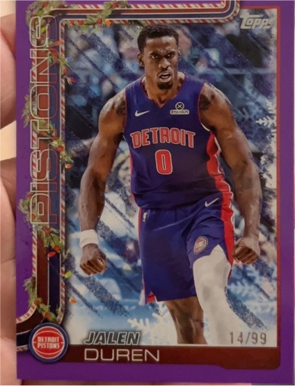 2025-26 Topps Holiday #H33 Jalen Duren — front