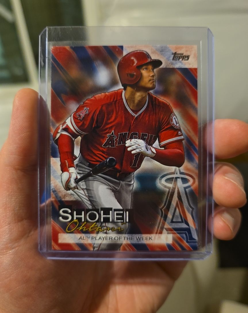 2019 Topps Update #SO-14 Shohei Ohtani AL Player Of The Week — front