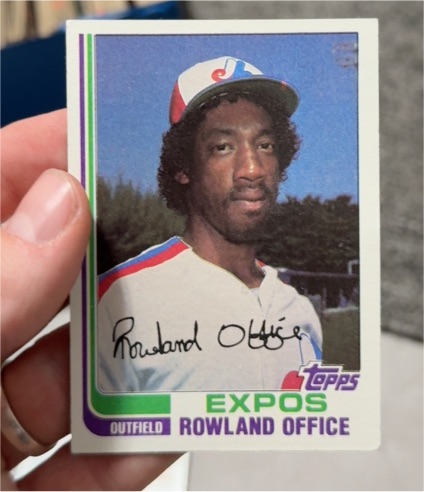 1982 Topps #479 Rowland Office — front