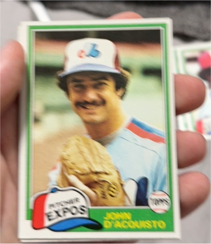 1981 Topps #427 John D'Acquisto — front