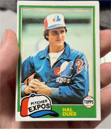 1981 Topps #71 Hal Dues — front