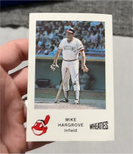 1982 Wheaties Cleveland Indians #NNO Mike Hargrove — front