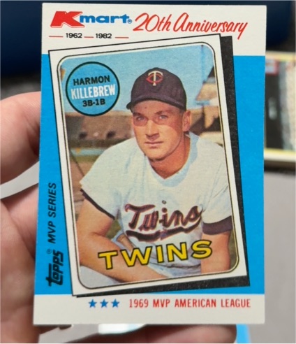 1982 Topps Kmart 20th Anniversary #15 Harmon Killebrew — front
