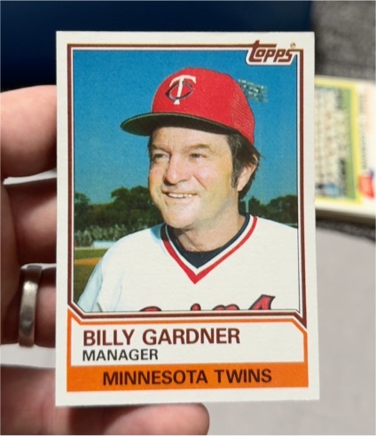 1983 Topps #11 Billy Gardner — front
