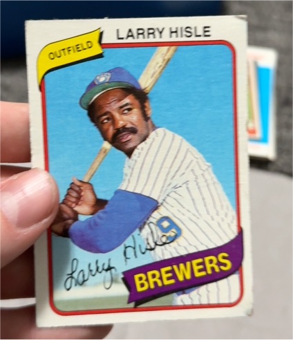 1980 Topps #430 Larry Hisle Milwaukee Brewers — front