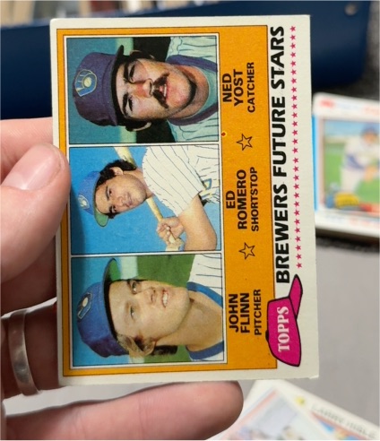 1981 Topps #659 Ned Yost Ed Romero John Flinn Brewers Future Stars — front
