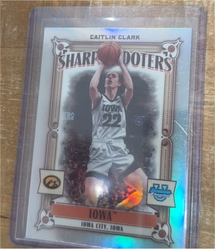 2023 Bowman U Chrome #SS15 Caitlin Clark Sharp Shooters — front