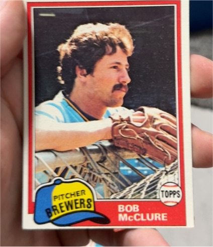 1981 Topps #156 Bob McClure — front