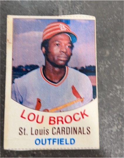 1977 Hostess #32 Lou Brock — front
